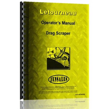 New Le Tourneau Carry All Industrial/Construction Operator Manual (LE-O-SCRAPER)